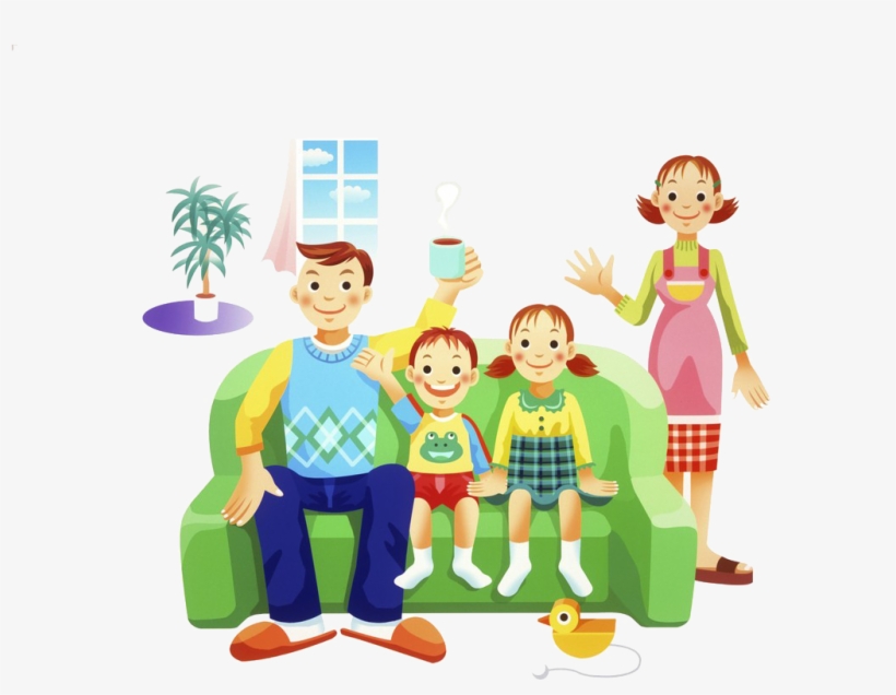 Happiness Cartoon Clip Art Transprent Png Free - Family Playing Happiness, transparent png download