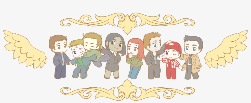 Clip Art Download Angel By Mugenmusouka On Deviantart - Supernatural Angel Family Fanart, transparent png download