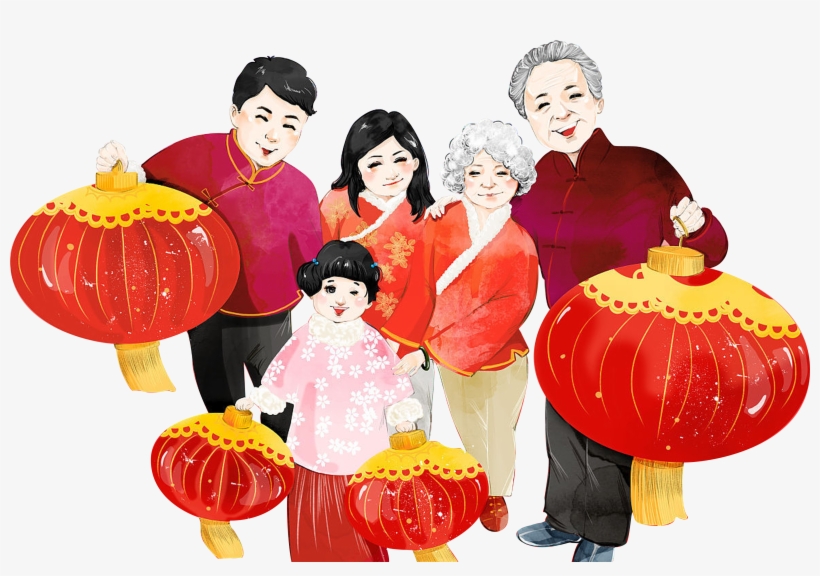 Chinese New Year Poster New Years Day Reunion Dinner - Chinese New Year, transparent png download