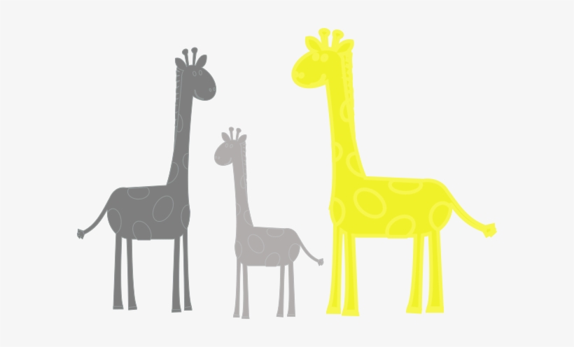 Baby Family Clip Art At Clker Com - Giraffe Family Clipart, transparent png download
