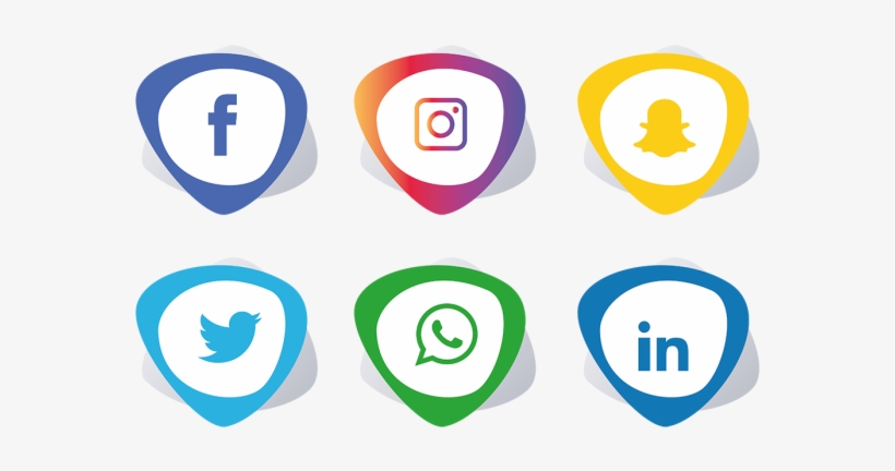Download Social Media Icons Set - Facebook Instagram Whatsapp Png ...