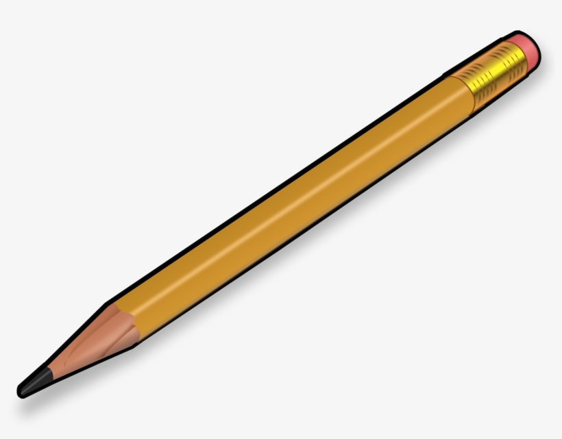 Pencil Writing Clip Art Black And White