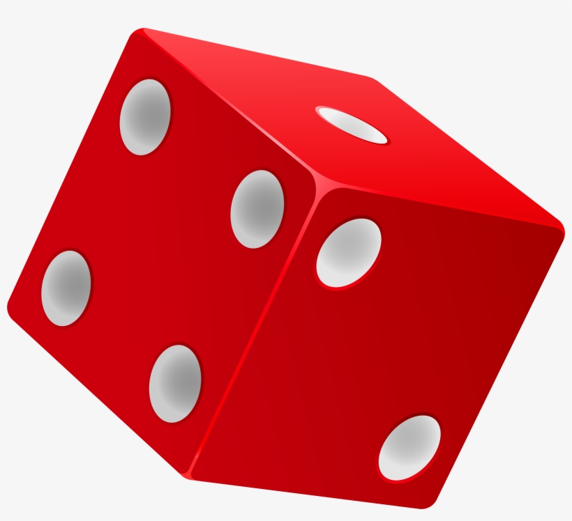 Red Dice Png Clip Art - Clipart Dice, transparent png download