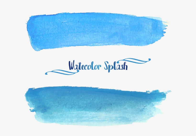 Watercolor Blue Png Clip Library Download - Watercolor Painting, transparent png download