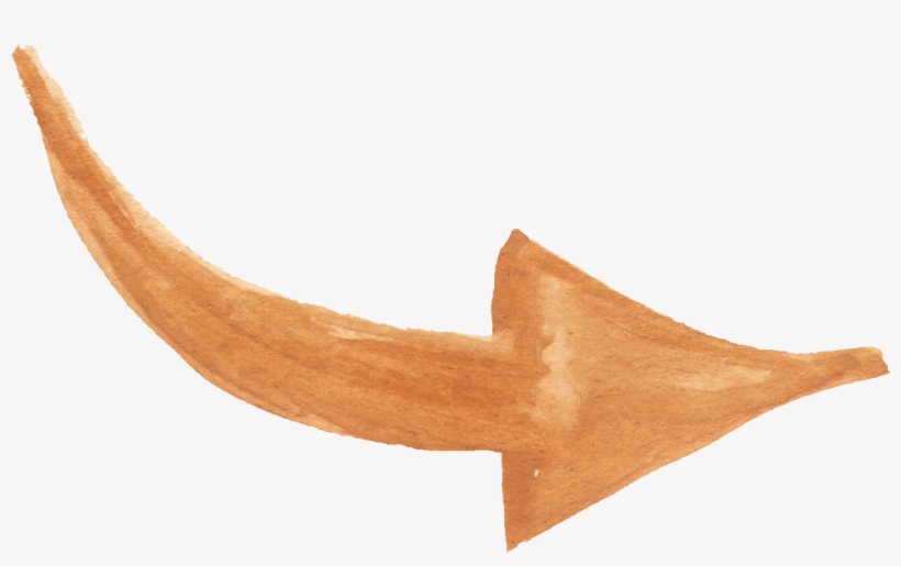 Free Download - Watercolor Arrow Png, transparent png download