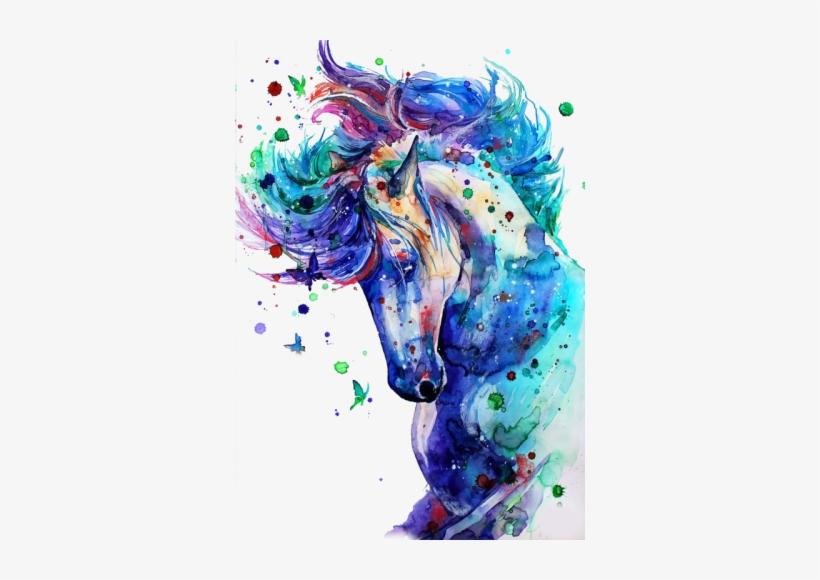 Watercolor Horse, transparent png download