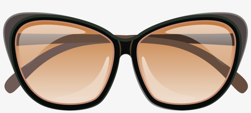 Brown Sunglasses Png Clipart Image - Syzet Optike Sipas Formes Se Fytyres, transparent png download