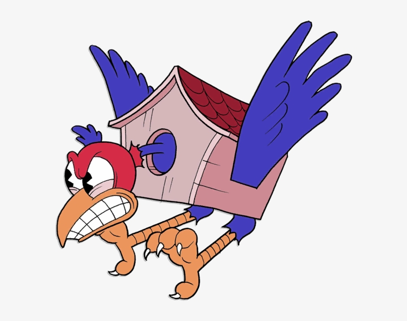 Wally Warbles-triggered - Cuphead Wally Warbles Clock, transparent png download