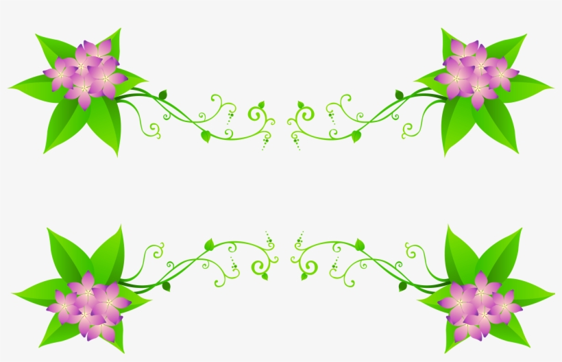 Spring Flowers Vector Png - 藤蔓, transparent png download