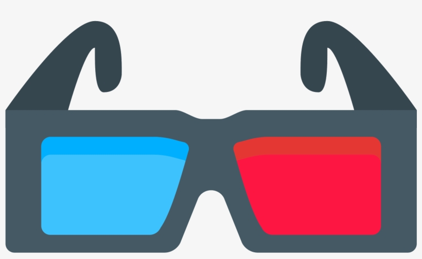 Vector Sunglasses Goggles - 3d Glasses Icon, transparent png download