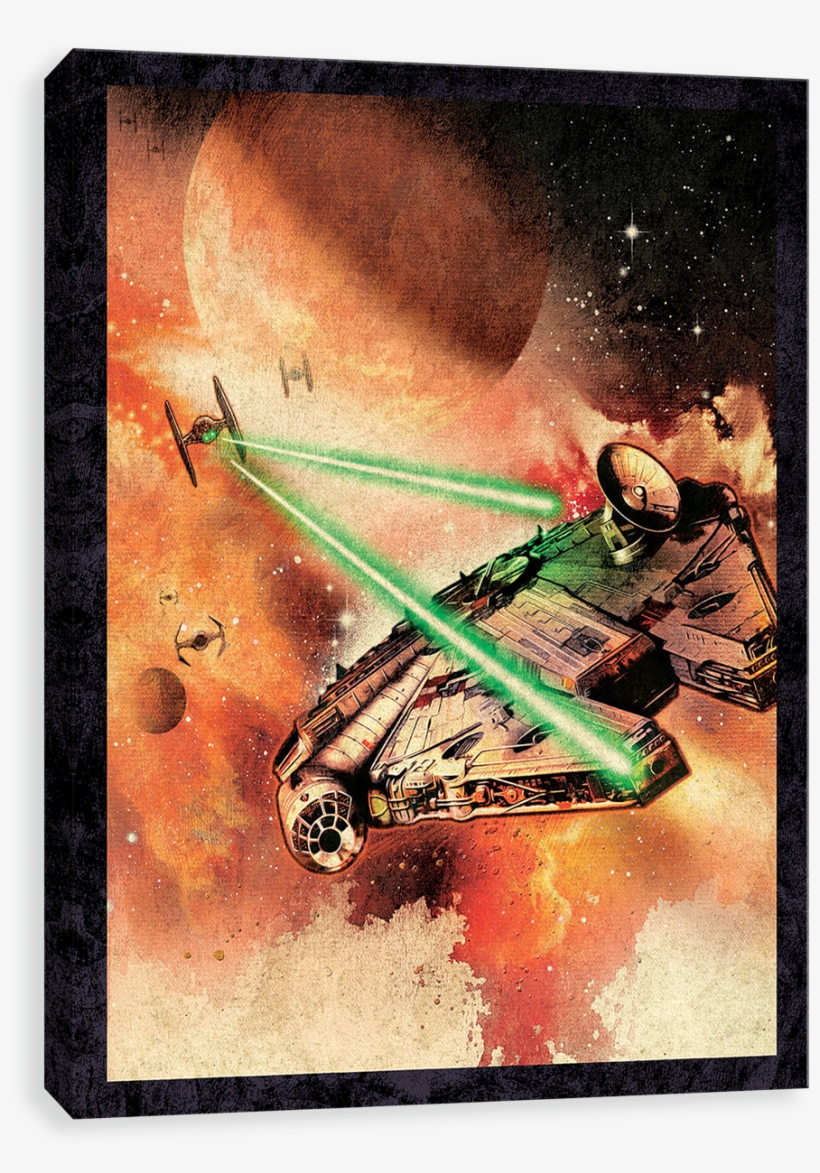 Millennium Falcon - Star Wars Millennium Falcon Painted, transparent png download