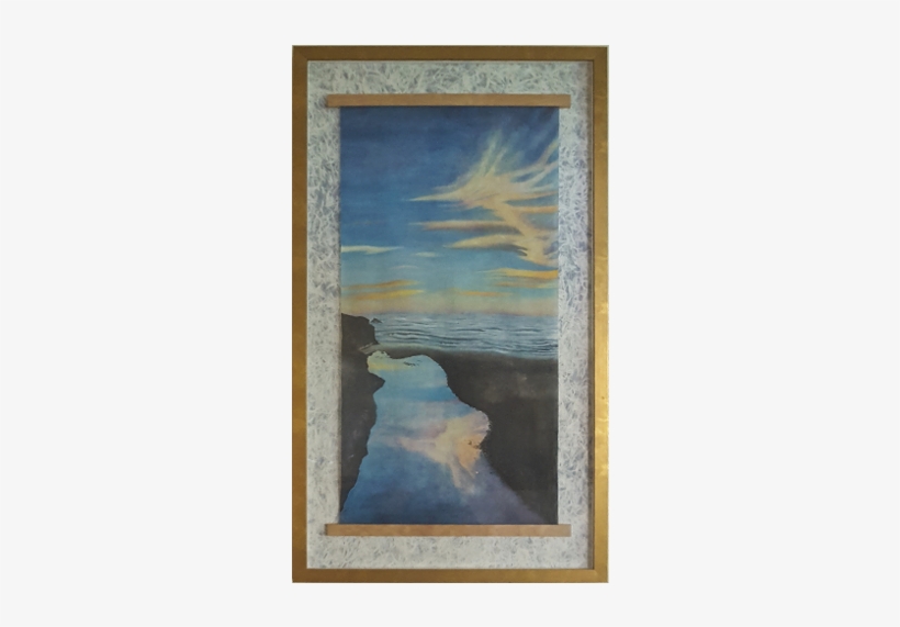 Watercolor Painting On Silk Of Pudding Creek On Mendocino - Watercolor Painting, transparent png download
