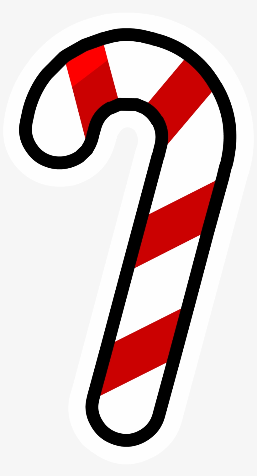 Candy Cane Pin - Candy Cane, transparent png download