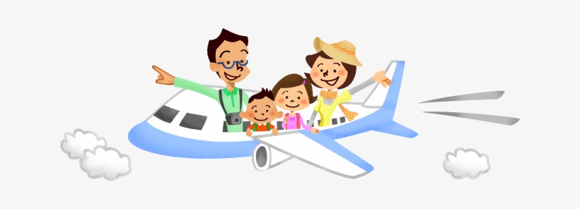 Traveling By Free Illustrations Illustorium - Airplane Couple Clip Art, transparent png download
