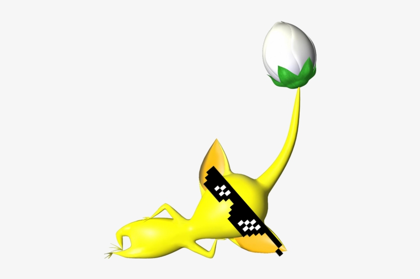 Deal With It Pixel Sunglasses Png Transparent Image - Yellow Pikmin, transparent png download