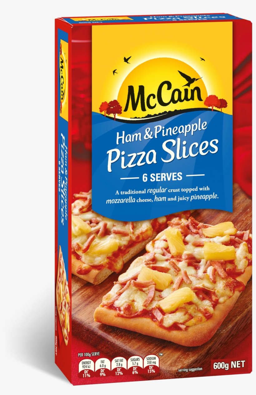 Ham & Pineapple Pizza Slices 600g, transparent png download