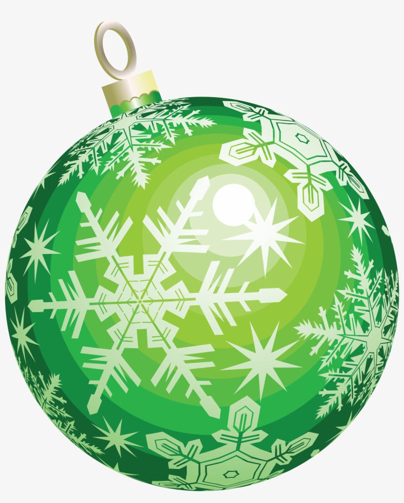 Free Icons Png - Green Christmas Ornament Png, transparent png download