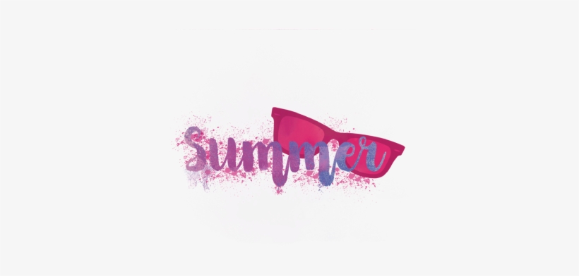 Summer Typography, Summer Typography, Poster, Red Png - Summer Typography Png, transparent png download