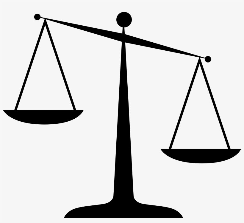Clipart Free Library Media Bias And Censorship Of Vaccine - Scales Of Justice Clip Art, transparent png download
