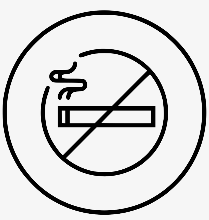No Smoking Tobacco Forbidden Ban Cigarette Sign Comments - Tobacco Icon, transparent png download