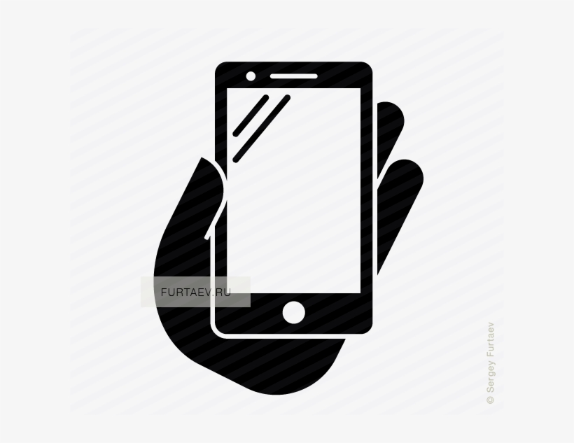 Phablet In Hand Vector Icon Clip Art Freeuse Library - Mobile Wireless Icon, transparent png download