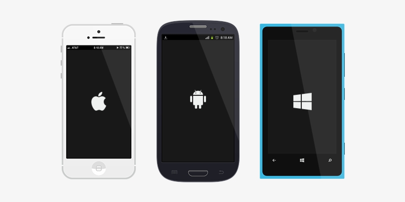 Flat Devices Psd-mobile Design Kit - Android, transparent png download
