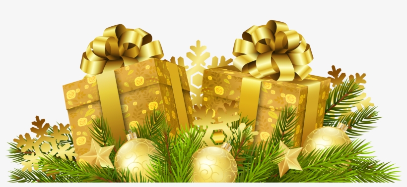 Gift Christmas Decorations Transparent, transparent png download