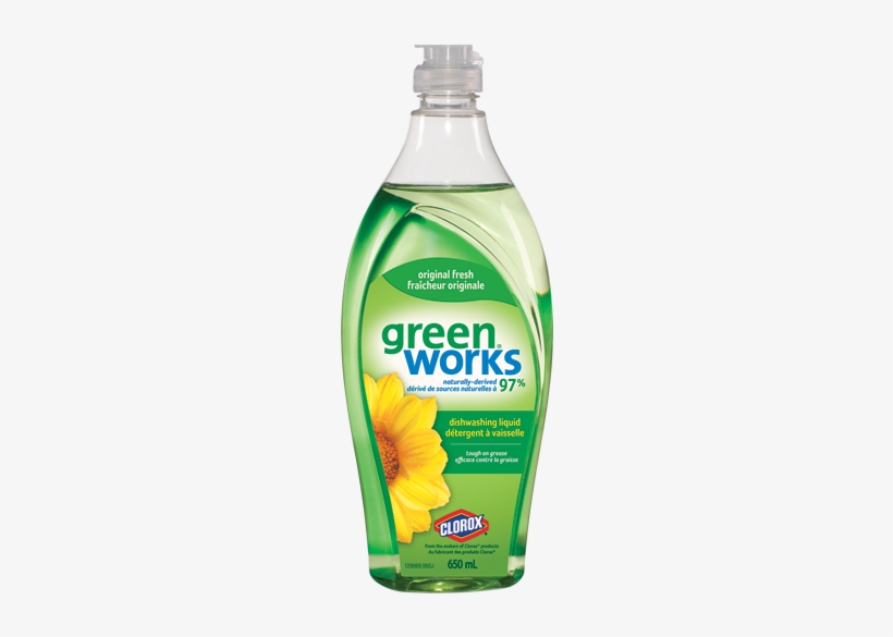 Green Works Dishwashing Liquid Original - Green Works Natural Dishwashing Liquid - Original, transparent png download