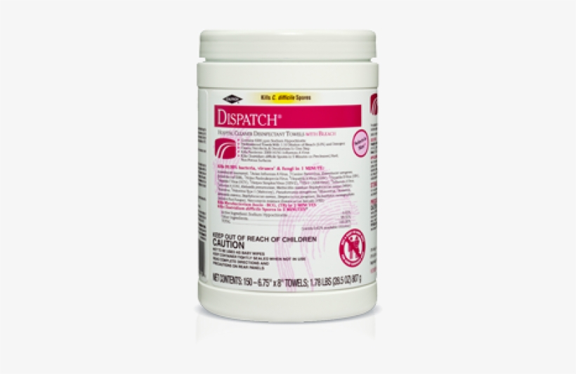 Clorox® Dispatch® Hospital Cleaner Disinfectant Canister - Dispatch Cleaner, transparent png download