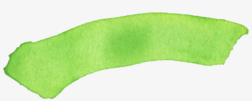 Free Download - Green Watercolor Png Brush, transparent png download