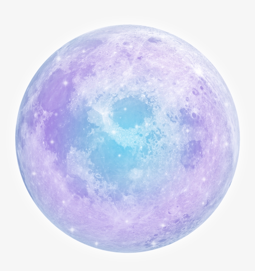 Teal & Lavender Pastel Moon Snail Mail, Bullet Journal - Pastel Moon Png, transparent png download