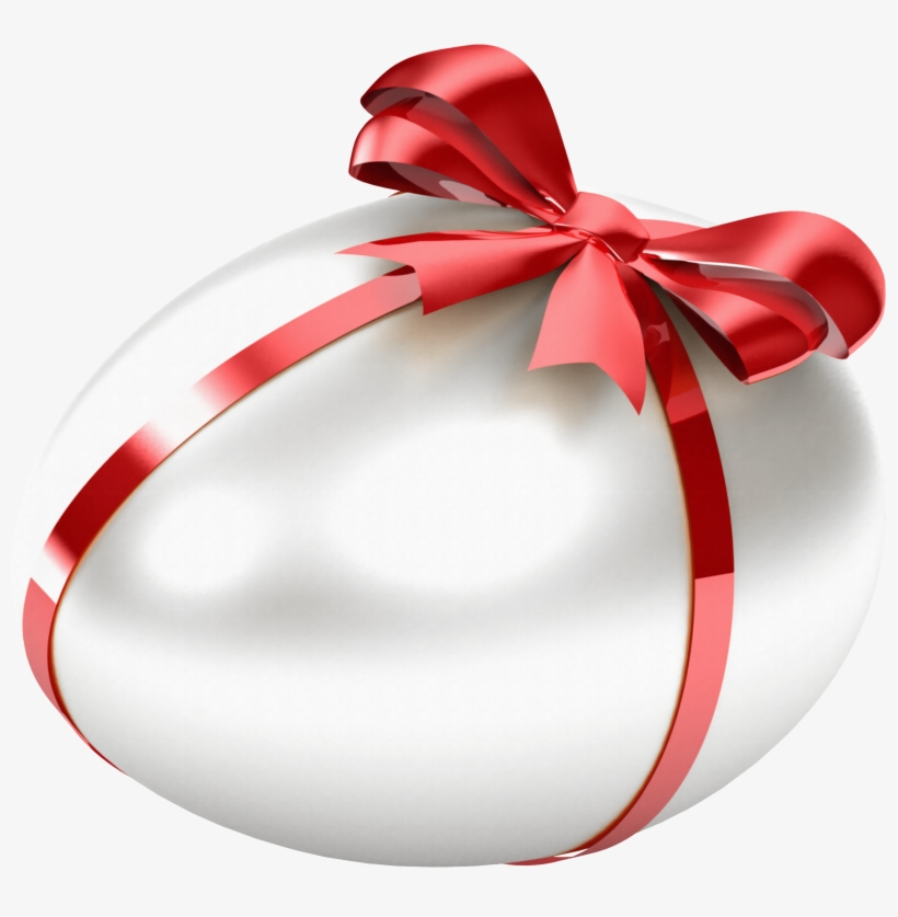 Egg Clipart Christmas - White And Red Easter Eggs, transparent png download