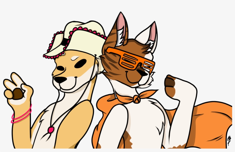 Gucci Booty And Gucci Floofy - Cartoon, transparent png download