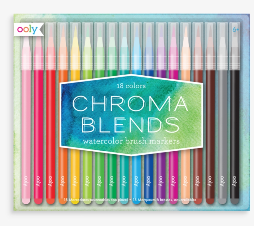 Chroma Blends Watercolor Brush Markers - Ooly Chroma Blends Watercolor Brush Markers, transparent png download