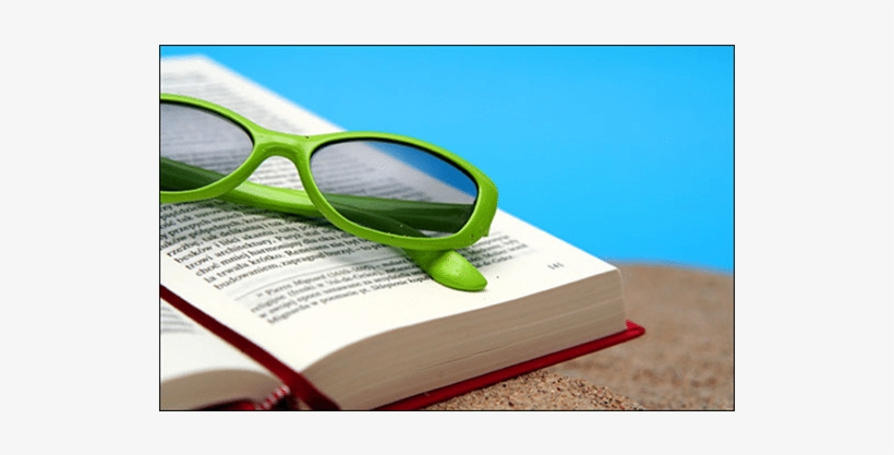 Summer Fun At The Library - Reading On The Beach, transparent png download