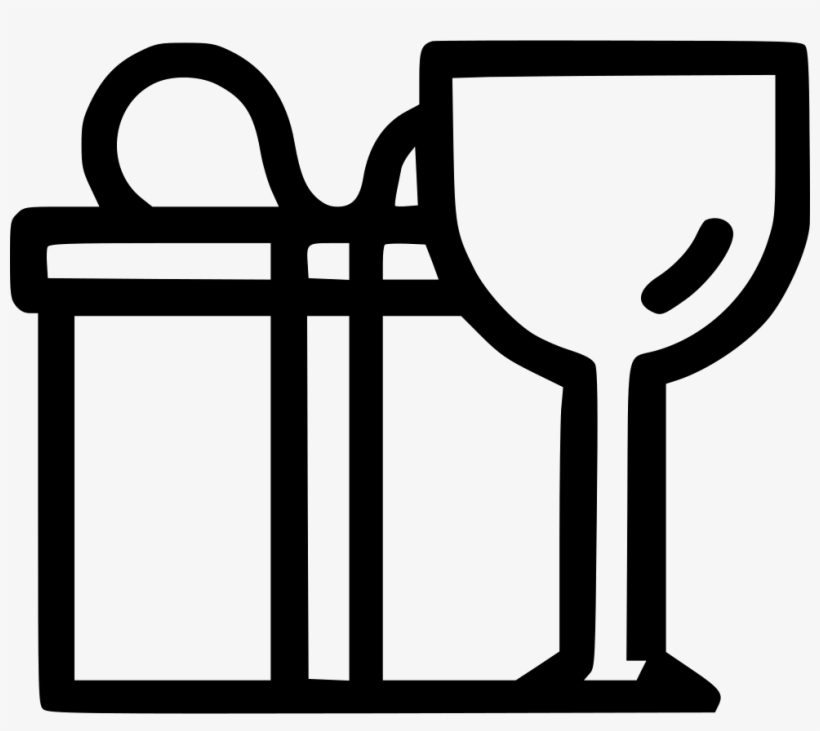 Christmas Gift Wine Winter Holiday Present Comments - Portable Network Graphics, transparent png download