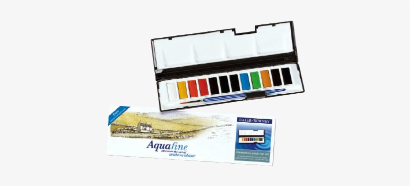 Daler-rowney Aquafine Watercolor Whole Pan Set - Daler Rowney Watercolour Aquafine Whole Pan Set (art, transparent png download
