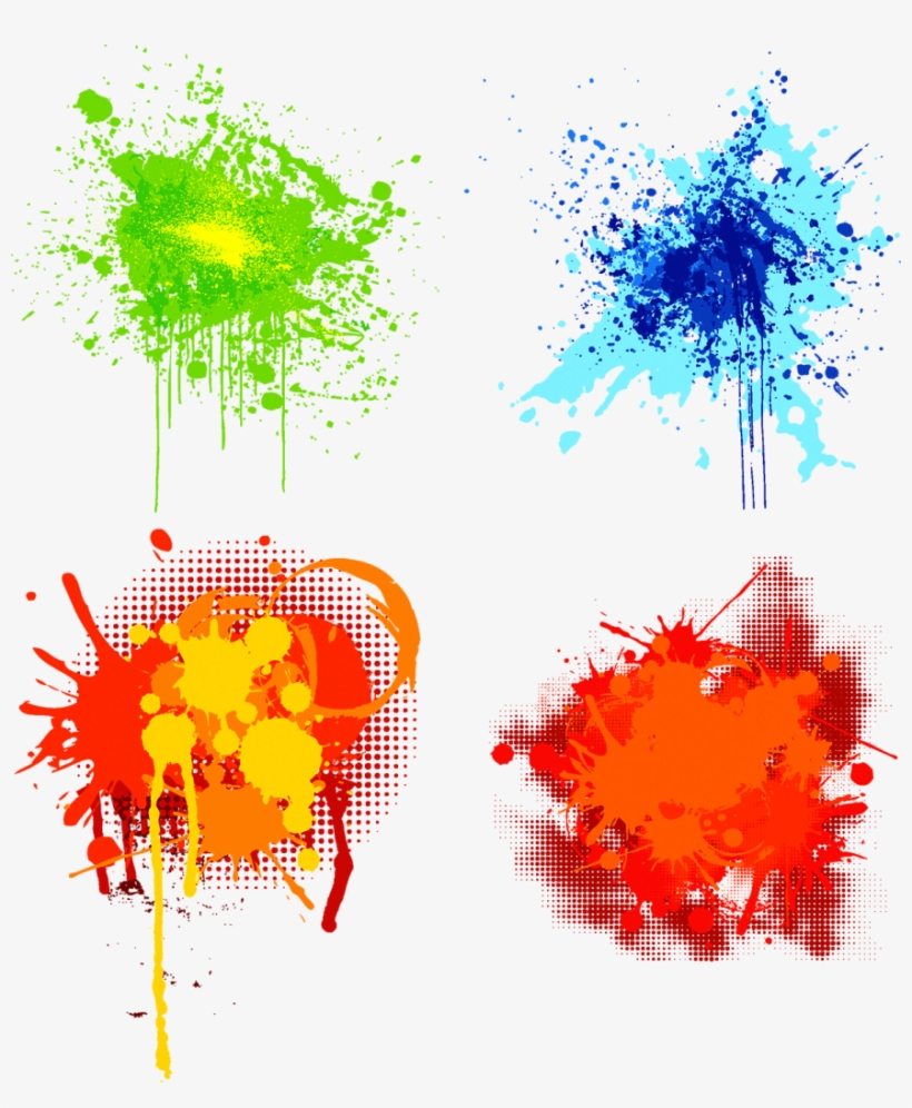 Watercolor Splash Png Image Cliparts - Ink Splatter, transparent png download