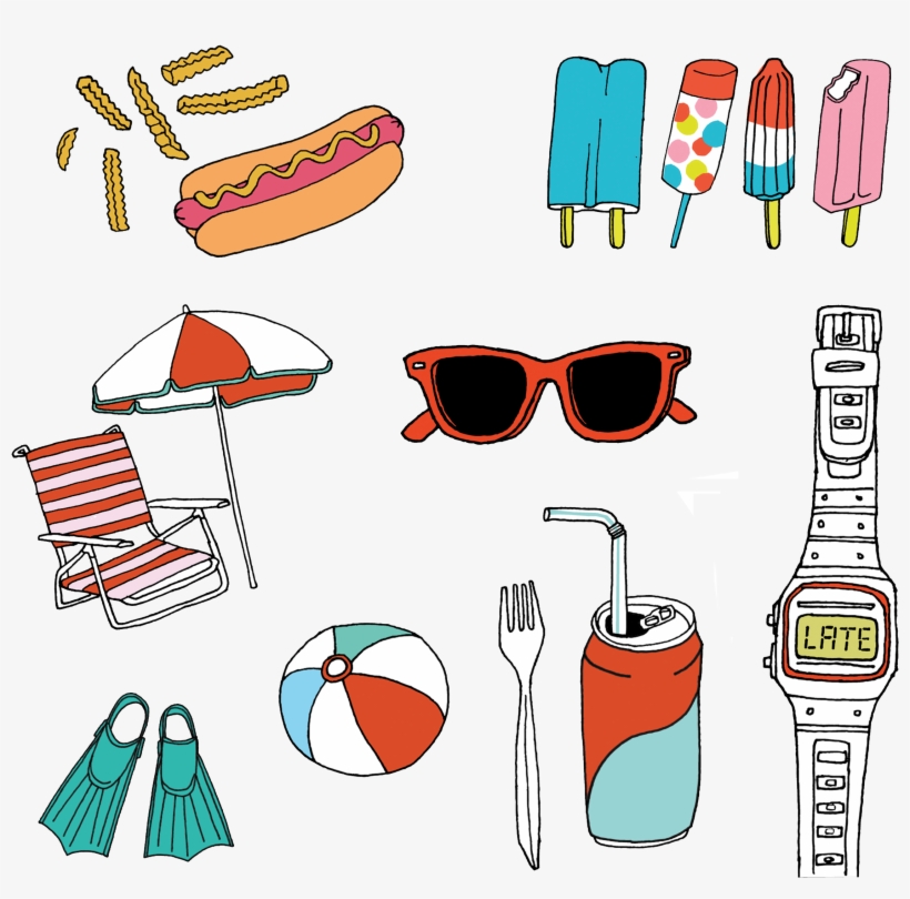 Tattly Boardwalk Set Julia Rothman 00 V=1532100113 - Tattly Temporary Tattoos Premier Set, transparent png download
