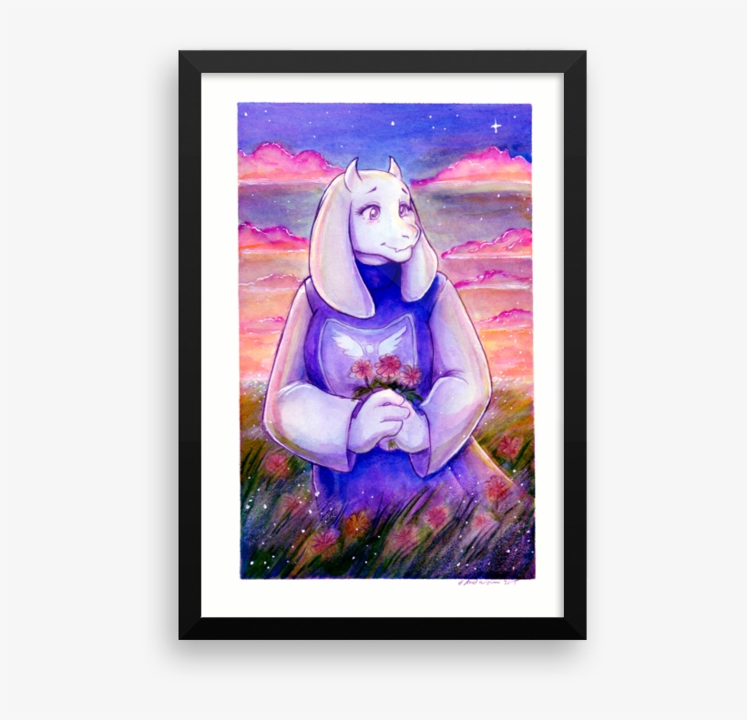 Watercolor Toriel Print - Beautiful Toriel, transparent png download