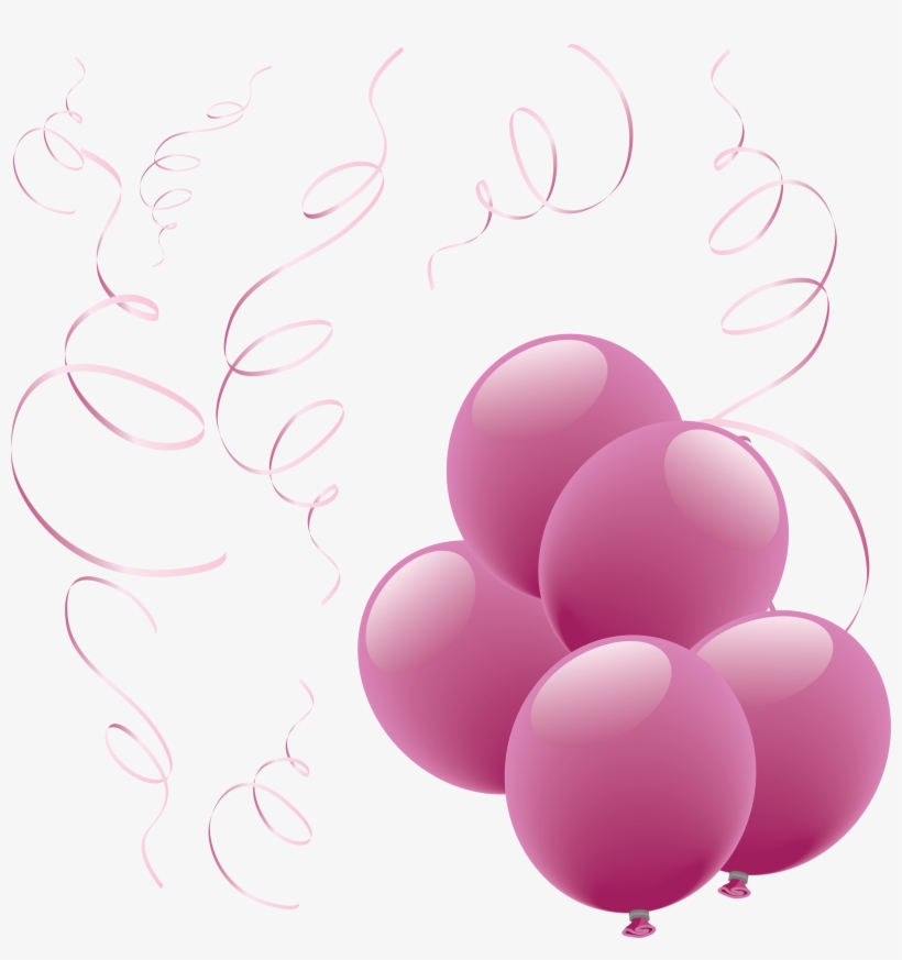 Pink Png Image Background - Pink Balloons Png Transparent Background, transparent png download