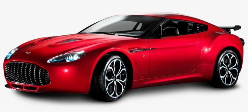 Aston Martin V12 Zagato Red Sports Car Png Image - Aston Martin V12 Zagato Png, transparent png download
