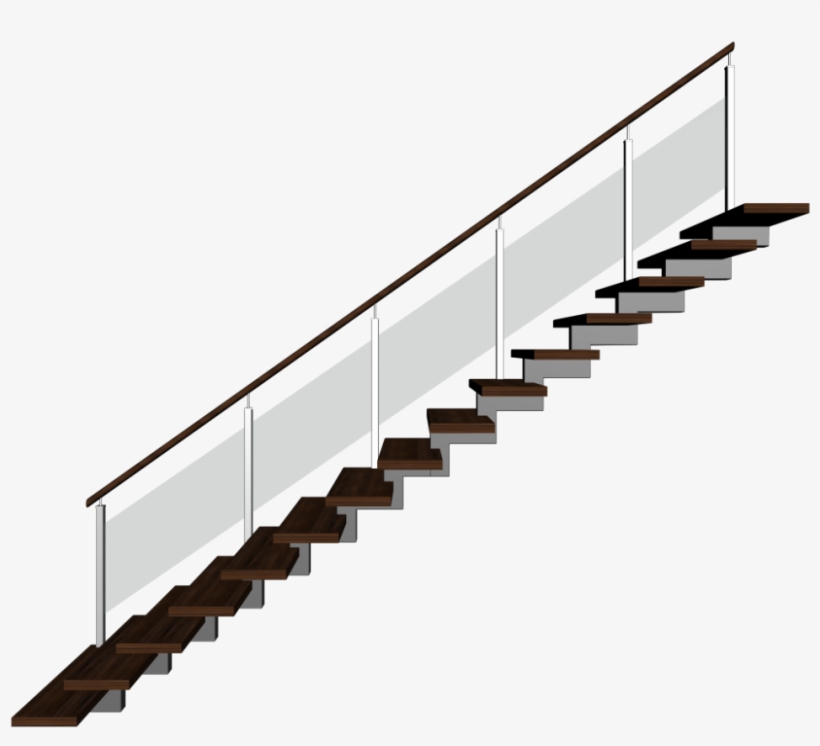Stairs Left Handrail Stairs Left Handrail Stairs Left - Stairs, transparent png download