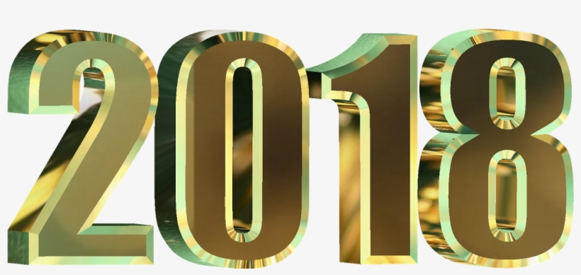 2018 Happy New Year Png Image - 2018 Transparent Background Png, transparent png download
