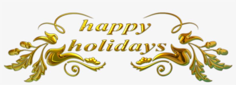 Happy Holidays Text - Happy Holidays Png, transparent png download
