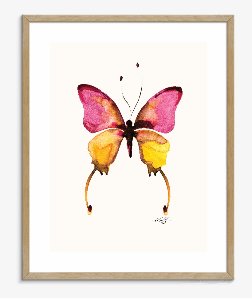 144kms Pfwt Watercolor Butterfly 10 - August Grove 'butterfly 10' Watercolor Painting Print, transparent png download