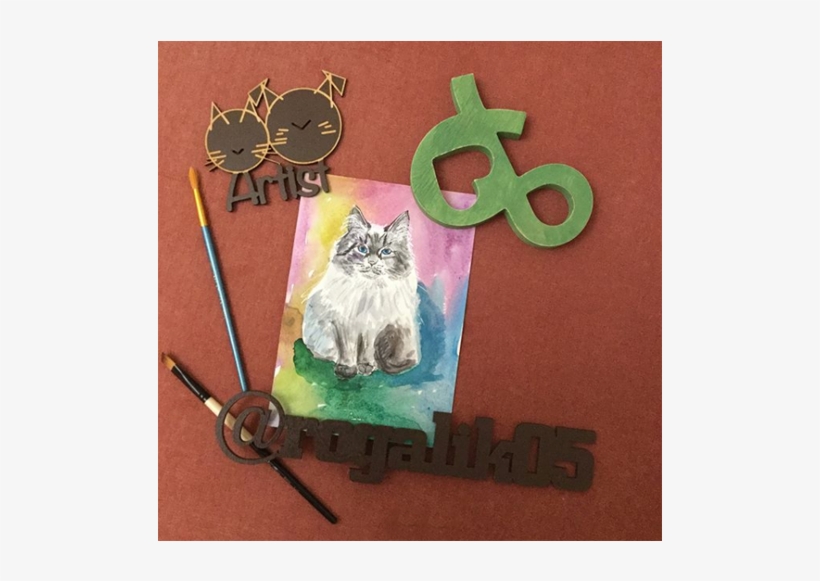 A Lovely Watercolor Painting Made By Olga - Himalayan, transparent png download