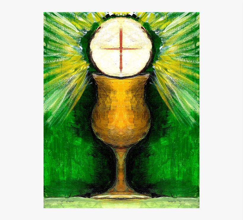Mass At Holy Trinity - Eucharist Artwork Painting, transparent png download