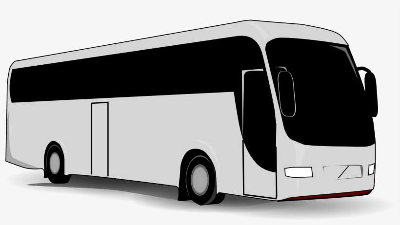 Free Vector Travel Bus Clip Art - Tour Bus Clip Art, transparent png download