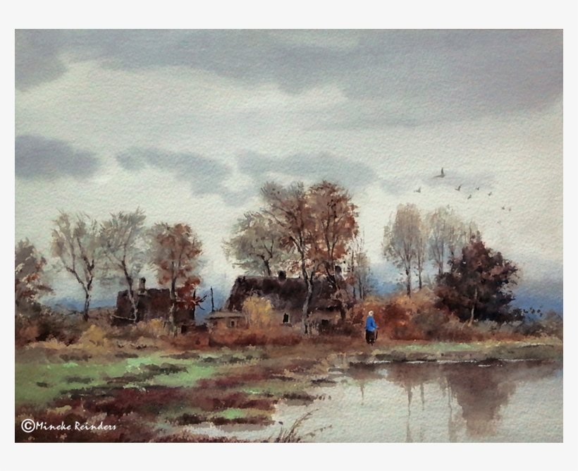 In The Autumn Of Our Lives In De Herfst Van Ons Leven - Painting, transparent png download